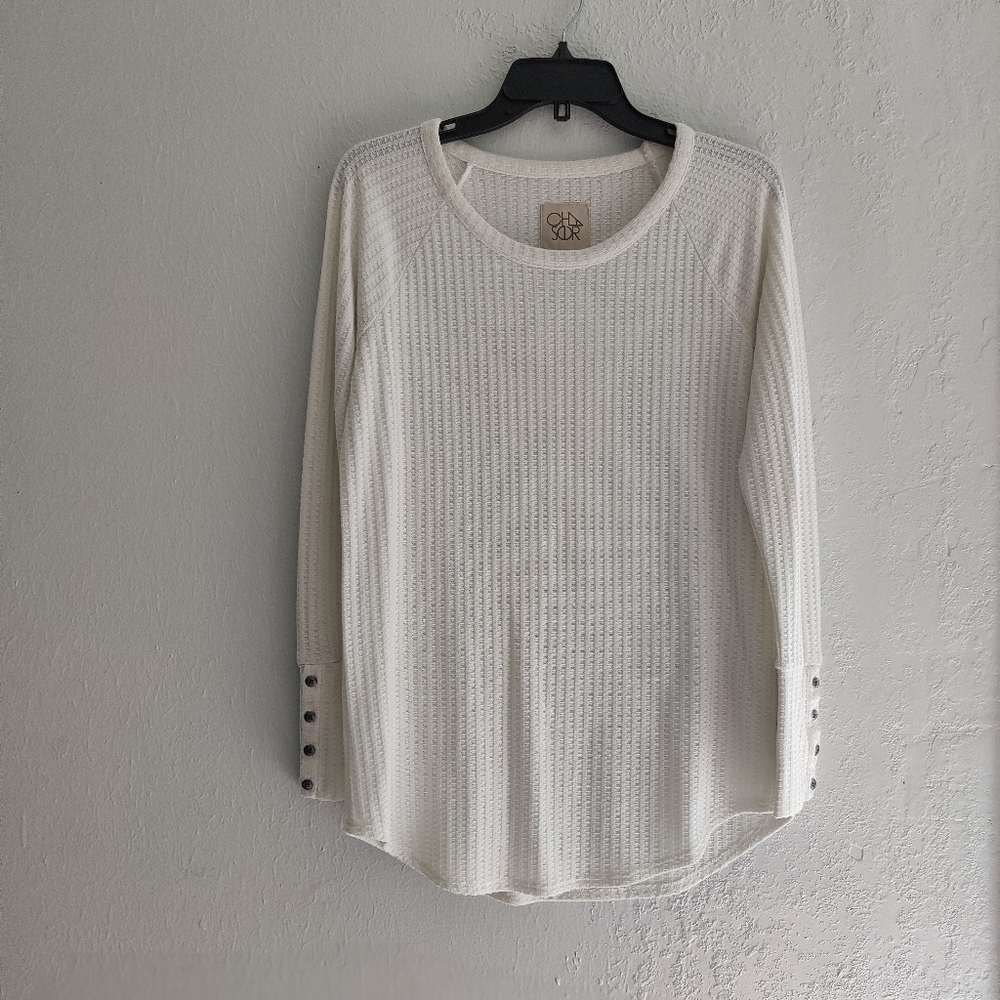 Woman's Chaser Waffle Knit Long sleeve Top